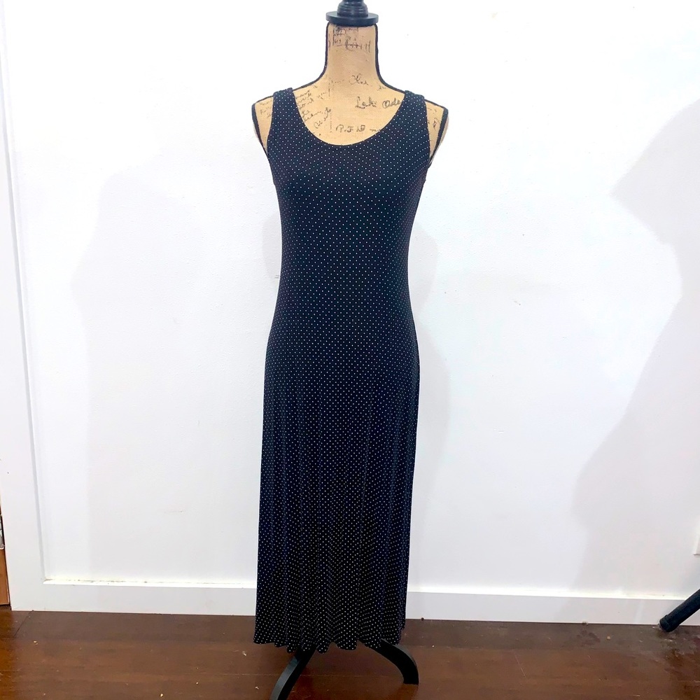 Ronnie Nicole black polka dot dress